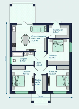 Дом 86кв.м на 4,2сот