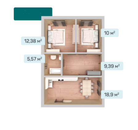  Дом 56кв.м на 3 сот.