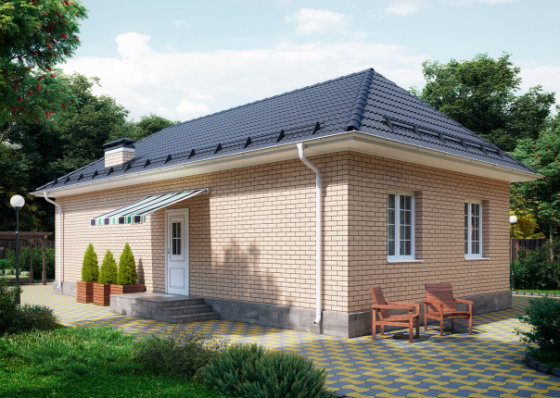 Дом 74 кв.м на 3 сот.