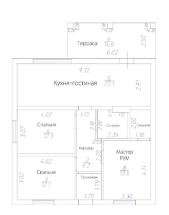 дом 95кв.м на 4сот