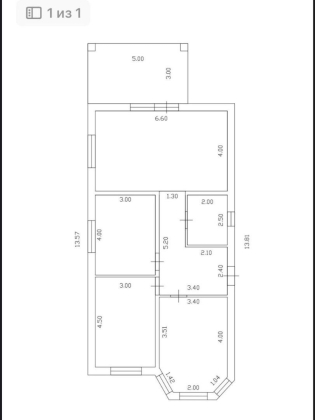 Дом 101кв.м, 4сот. ДНТ Знаменский