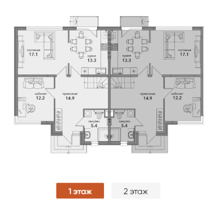 Таунхаус 132кв.м