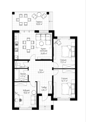 Дом 100кв.м на 4сот.