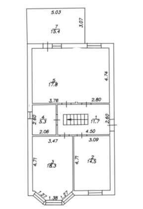Дом 70кв.м на 3,8сот