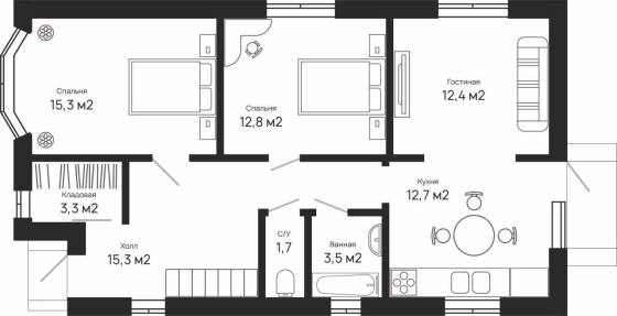 Дом 122кв.м на 3 сот